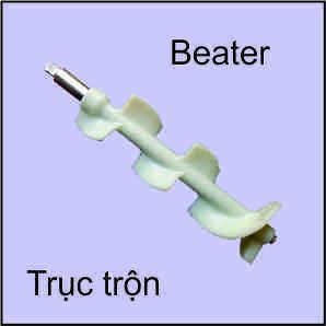 Trục máy kem (nhựa)